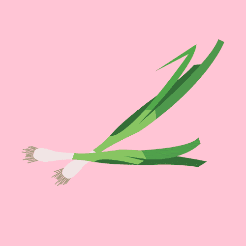 green onions and hamsters